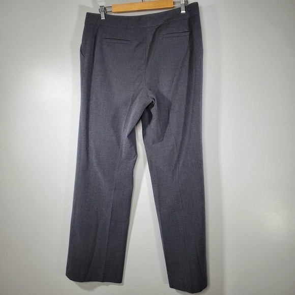 Calvin Klein Classic Fit Straight Leg Stretch Luxe Pants Charcoal Gray Size 12 - Picture 5 of 12